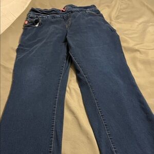 Woman Within Dark Blue Jeans